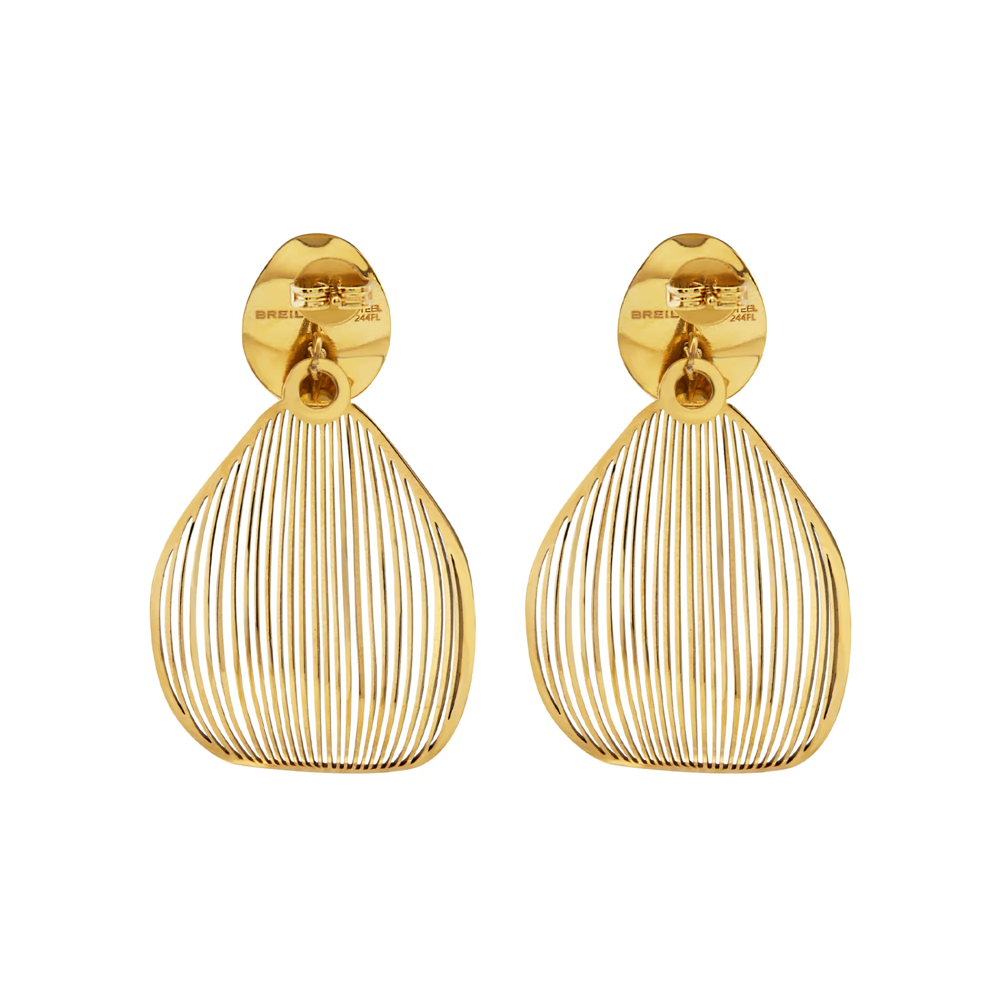 Breil B WHISPER-EDELSTAHL-OHRRINGE - GOLDFARBEN Outlet