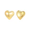 Breil BIG HEART-EDELSTAHL-OHRRINGE - GOLDFARBEN Clearance