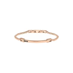 Breil BLACK DIAMOND-ARMBAND IN IP ROSE MIT 3 KLEINEN SCHWARZEN DIAMANTEN Sale