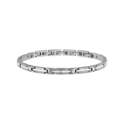 Breil BLACK DIAMOND-STAHLARMBAND MIT SCHWARZEM DIAMANTEN Outlet