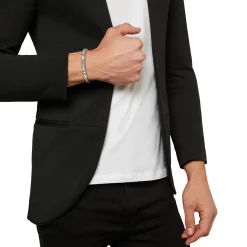 Breil BLACK DIAMOND-STAHLARMBAND MIT SCHWARZEM DIAMANTEN Outlet