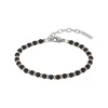 Breil BLACK ONYX-EDELSTAHL UND SCHWARZES ONIX-ARMBAND New