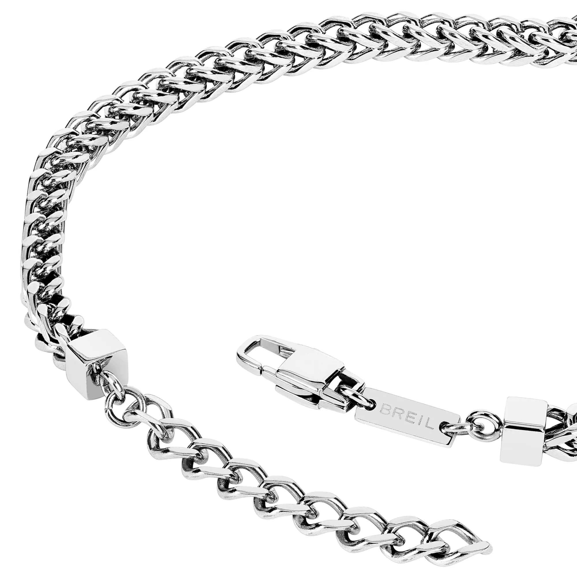 Breil BLOCK CHAIN-Halskette aus Edelstahl Hot