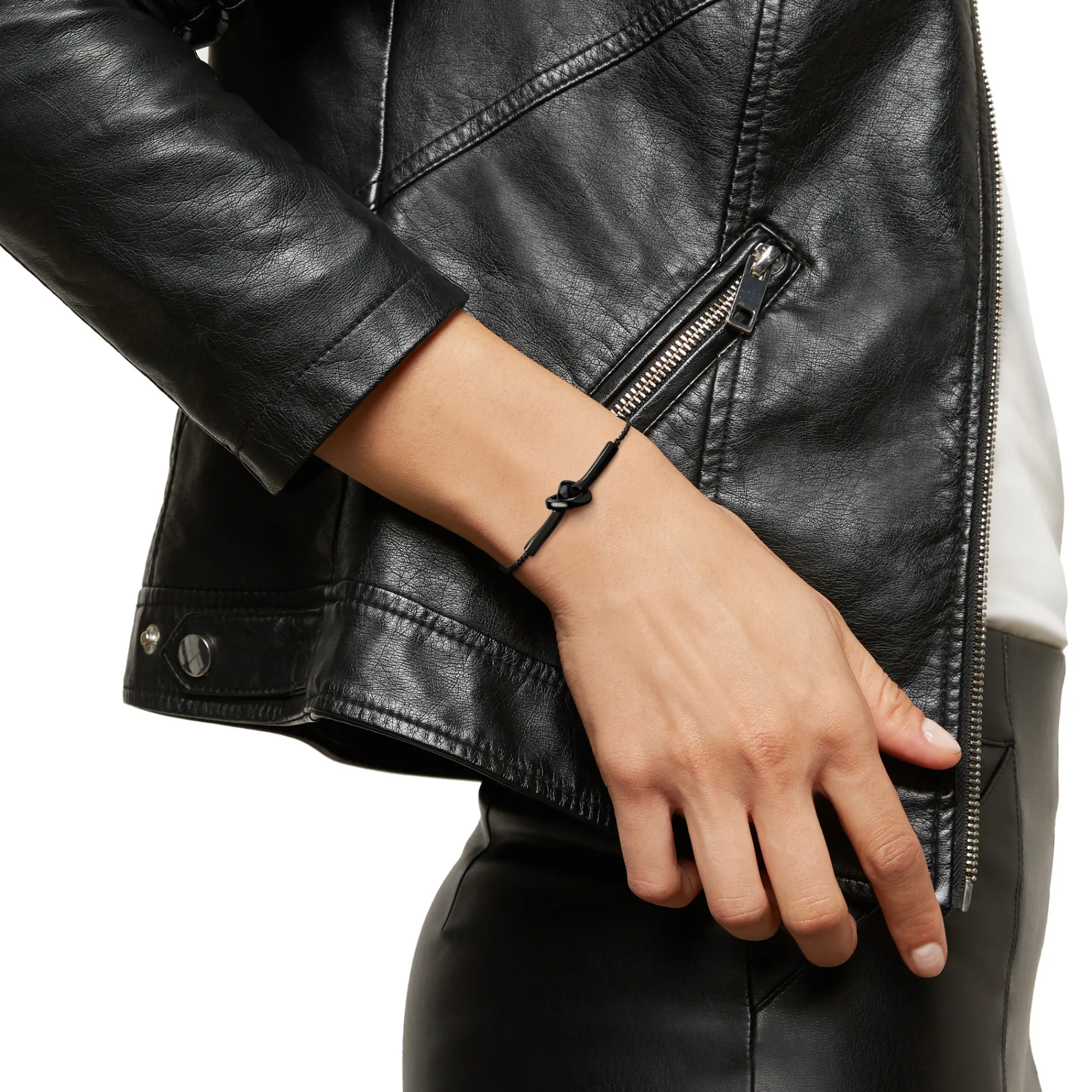 Breil B&ME-POLIERTES IP SCHWARZES STAHLARMBAND Hot