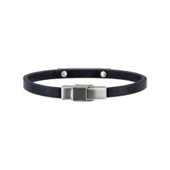 Breil BRIDGE-BLAUES LEDER- UND STAHLARMBAND Hot