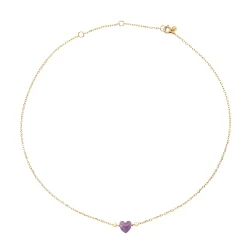 Breil CANDY-GOLD-COLORED STEEL NECKLACE WITH AMETHYST Discount