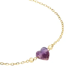Breil CANDY-GOLDFARBIGES STAHLARMBAND MIT AMETHYST New