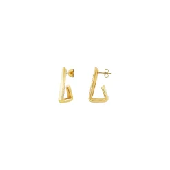 Breil FLOW-OHRRINGE AUS GOLDFARBIGEM STAHL Fashion