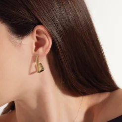 Breil FLOW-OHRRINGE AUS GOLDFARBIGEM STAHL Fashion