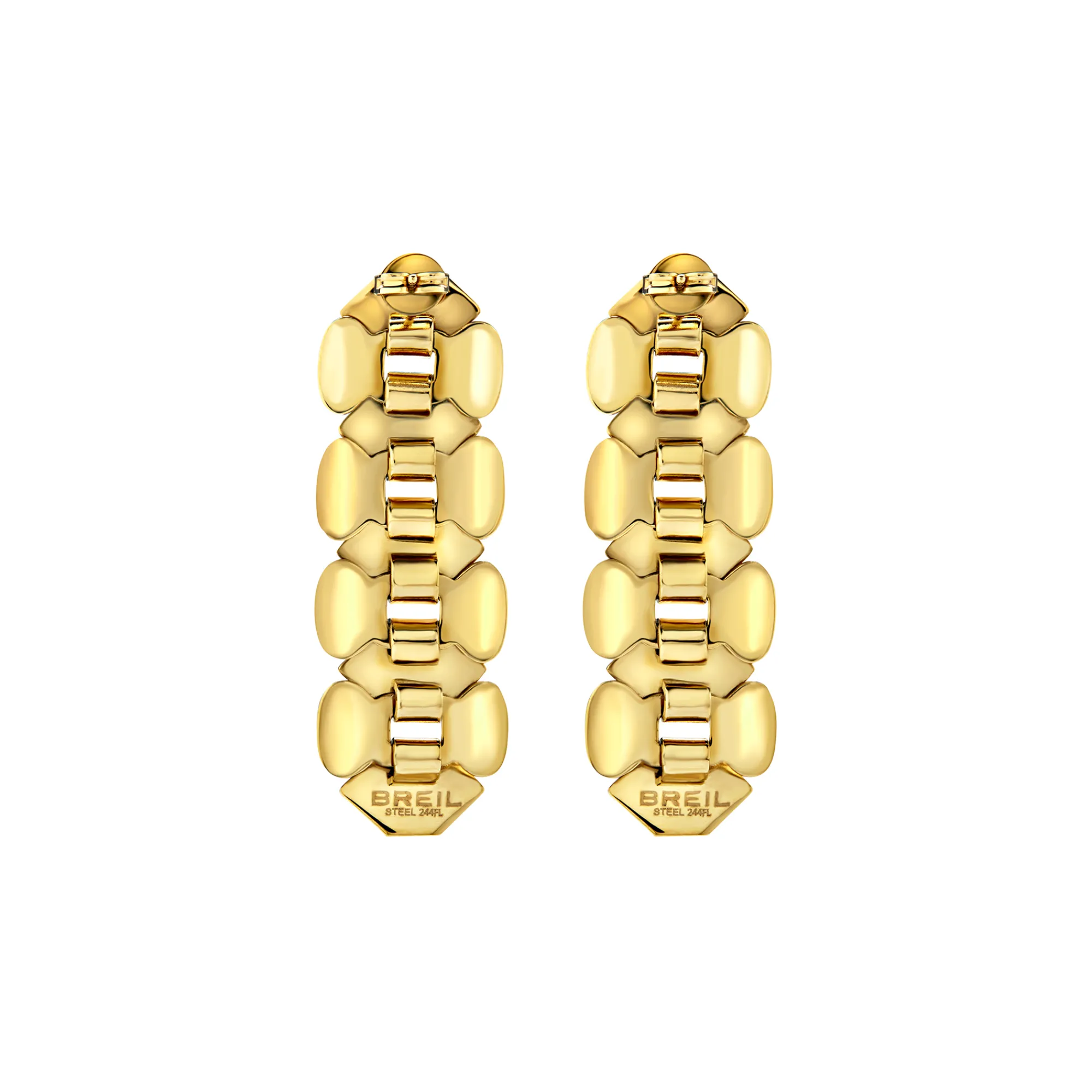 Breil HEXAGONIA-EDELSTAHL-OHRRINGE - GOLDFARBEN Online