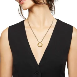 Breil HEXAGONIA-IP GOLD STEEL NECKLACE Outlet