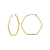 Breil HEXAGONIA-OHRRINGE AUS GOLDFARBIGEM STAHL Fashion