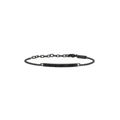 Breil LIGHT ROW-IP-Armband aus schwarzem Stahl Clearance