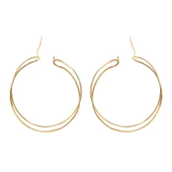 Breil LIGHTLINE-EDELSTAHL-OHRRINGE - GOLDFARBEN Outlet