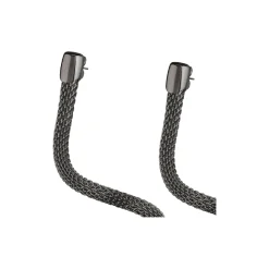 Breil NEW SNAKE-OHRRINGE AUS POLIERTEM IP SCHWARZEM EDELSTAHL, MEHRFACH TRAGBAR. LÄNGE: 20 CM Sale