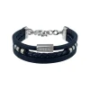 Breil OUTER-ARMBAND AUS BLAUEM LEDER UND DETAILS AUS EDELSTAHL Clearance