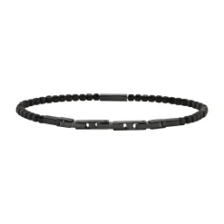 Breil PRIAM-ARMBAND AUS PISTOLENFARBENEM STAHL UND SCHWARZEM SPINELL Fashion