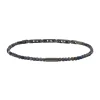 Breil PRIAM-WURZELARMBAND AUS PISTOLENFARBENEM STAHL UND SAPHIR New