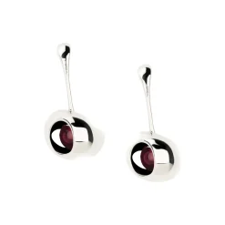 Breil RED-POLISH STAINLESS STEEL EARRINGS WITH SYNTHETIC RUBY Online