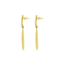 Breil SCULPTURE-SCULPTURE IP GOLD EARRINGS Hot