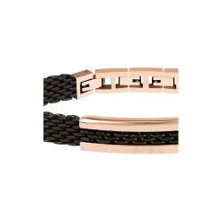 Breil SNAP-ARMBAND AUS IP GUN MESH MIT IP ROSE ELEMENT Fashion