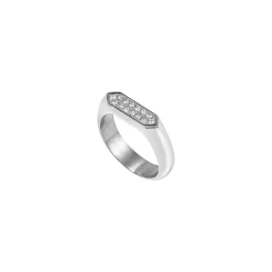 Breil STYLIZE-EDELSTAHLRING MIT PAVÉ-KRISTALLEN New