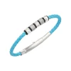 Breil WANDERLUST-ARMBAND AUS STAHL UND TÜRKIS GEFLOCHTENEM LEDER Outlet