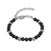 Breil WISE-EDELSTAHL UND SCHWARZES ONIX-ARMBAND Fashion