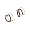Breil WRAP-OHRRINGE AUS POLIERTEM STAHL IP ROSE UND IP SCHWARZ New