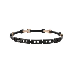 Breil Y-IP ROSE UND IP SCHWARZES STAHLARMBAND Online